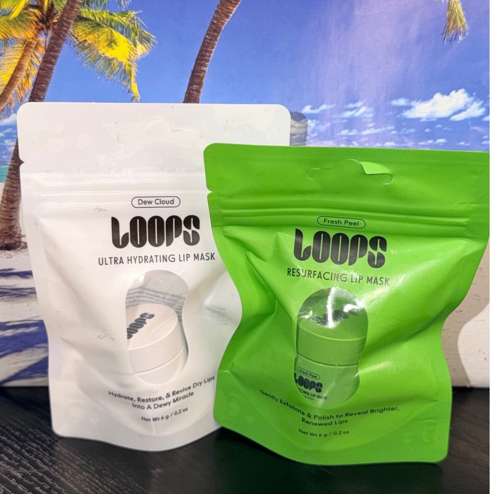LOOPS Lip Mask Duo Dew Cloud Ultra Hydrating & Fresh Peel Resurfacing Set